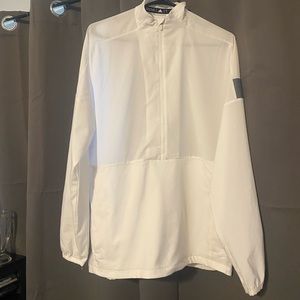 White Adidas Wind Lightweight Cover